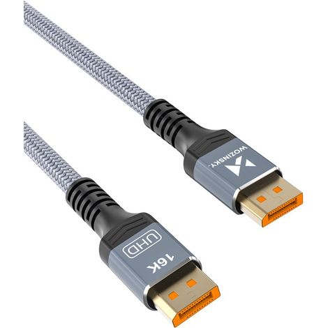 Cavo DisplayPort con certificazione VESA 80 Gb/s 16K HDR HDCP DSC 1 m - Nero (1/5)