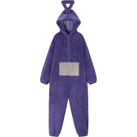 Pyjama pour chien manteau et imperméable, pyjama d'hiver Teletubbies Adulte, combinaison cosplay, vêtement de nuit Noël, combinaison animale Halloween, Violet, Taille L (1/5)