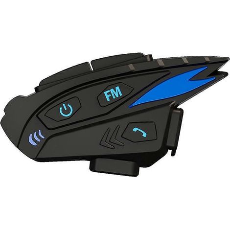 SET Casque de moto avec intercom Bluetooth et partage de musique (1/5)