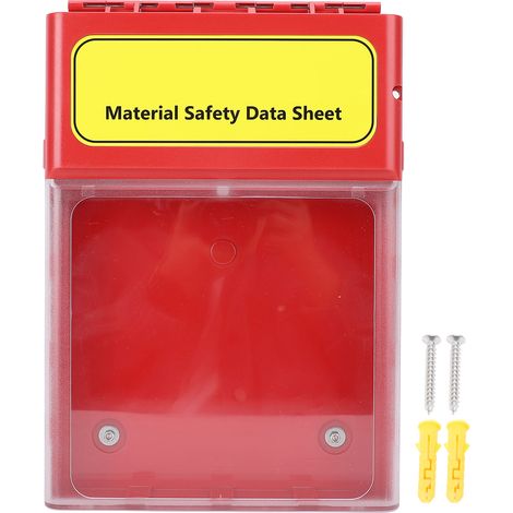 Ortviai Boîte de Stockage MSDS Visuelle avec Fermeture Magnétique, Étanche et Antidérapante – Modèle AH100 en PC/PA/ABS