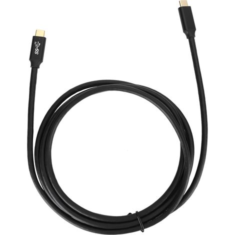 10-Gbit/s-USB-C-auf-USB-C-PVC-Kabel mit Chip, schnelle Datenübertragung, 2 Meter lang (1/5)