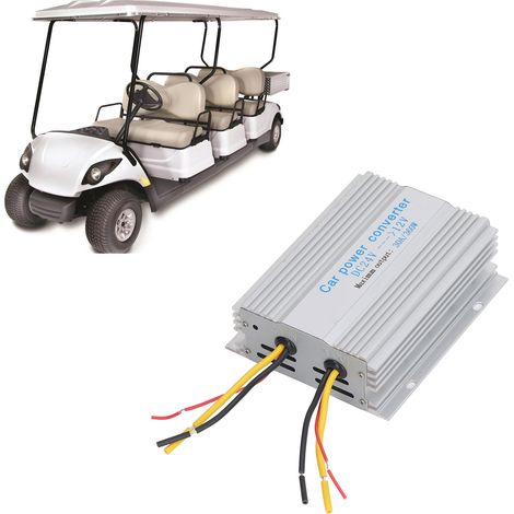 DC-DC-Abwärtswandler DC24V auf DC12V 30A 360W, Spannungsregler, wasserdichtes Abwärtsnetzteil, Reduzierer, Spannungsregler, Transformator, Spannungsmodul für Golfwagen (30A Abwärts). (1/5)