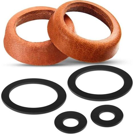 Hand pump spare parts sets, leather seal set type 75, leather sleeve and O-ring, piston sleeve for garden pump, hand pump, well pump, pump seal (75, cowhide) MUMU
