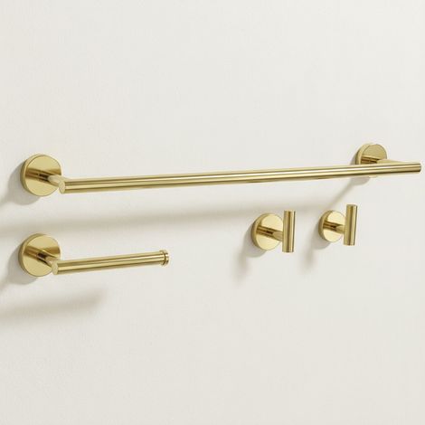 SET VON BADEZIMMERHAKEN REA ARI GOLD 4 PIECES