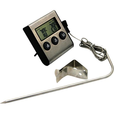 BESPORTBLE Thermomètre à Viande Cuisson avec Clip, Sonde Longue (1/5)