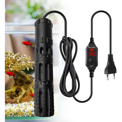 Chauffage d'aquarium 300W, chauffage d'aquarium, thermostat réglable d'aquarium, mini chauffage d'aquarium pour eau douce et salée 150L-200L (1/5)