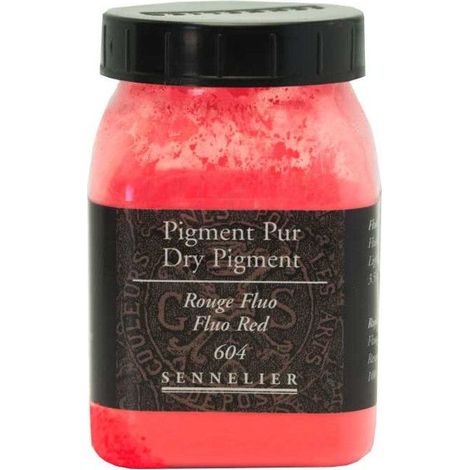 Pigment pour création de peinture - SENNELIER - Rouge fluo - Pot 200 ml - Pigments purs - Haute qualité (1/3)