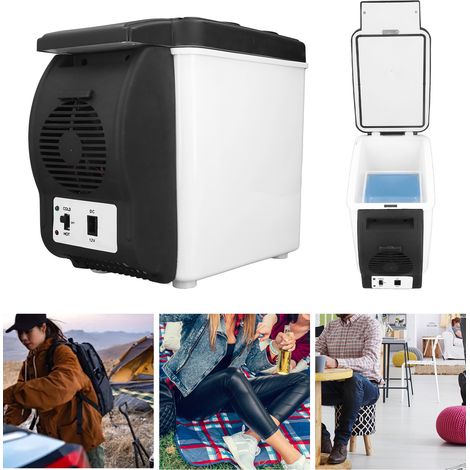 Réfrigérateur de Voiture 12V - Fridge 6L Portable - Boîte à Médicaments Cosmétique - Basse Consommation 37W - PVC - Pour Aliments (1/5)