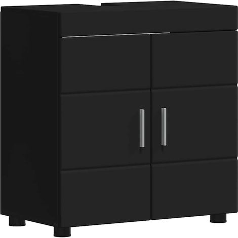 Ensemble de Meubles de Salle de Bain TULUM Noir 60 x 34 x 63 cm CFW579294 (1/5)