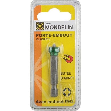Embout 1/4 PH2 aimanté plaquiste Mondelin (1/6)