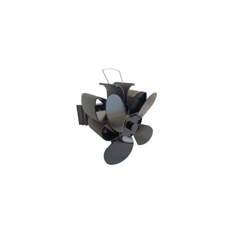 Ventilateur de cheminée magnétique 4 pales – Aluminium renforcé – Silencieux pour poêle à bois et cheminée – Optimise la circulation de l'air chaud (1/4)