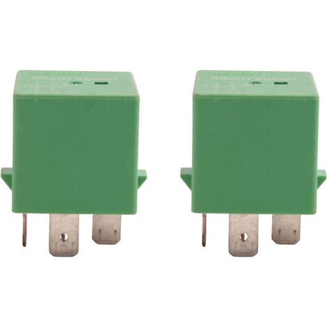 2 relés de ventilador de radiador de refrigeración de 12 V y 35 A, 5 pines, color verde, modelo 6547TX, para los modelos 206, 207, 306, 307, 406, 407 y 807.
