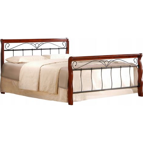 Cama Houston 105 , Doble, 160x200, Metal, Somieres, 163x219x102cm (1/2)