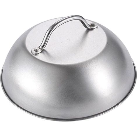 Couvercle de plaque de cuisson en acier inoxydable avec poignée