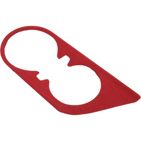 2 mm dicke Wildleder-Blende für Getränkehalter im Chevrolet Camaro 2016–2021 (Linkslenker), Rot (1/5)