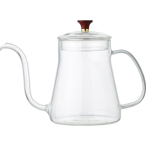 Théière en Verre Transparent 650 ml - Design Arrondi Résistant pour Thé et Infusion - PANGIVO (1/3)