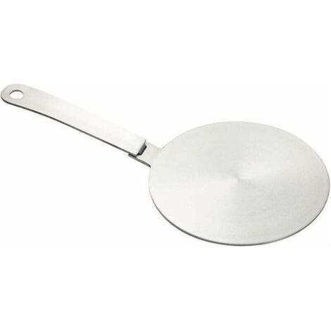 NALOOKAMIC Adaptateur à induction, disque convertisseur pour plaque de cuisson à induction, plaque de diffusion de chaleur avec poignée et base séparables 20 cm