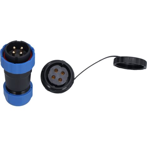 Connecteur étanche IP68, écrou arrière, prise d'alimentation aéronautique 380 V 45 A pour câble/fil SP284
