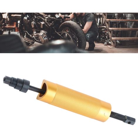 Extracteur de goupille de piston 12-24mm en alliage d'aluminium, outil universel de démontage moto orange et noir