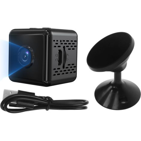 Camera De Surveillance - Caméra Mini WiFi 4K HD - Vision Nocturne - Angle Large - Détection De Mouvement - Enregistrement En Boucle - Pour Intérieur Maison Garage Entrepôt - 1 Pièce (1/5)
