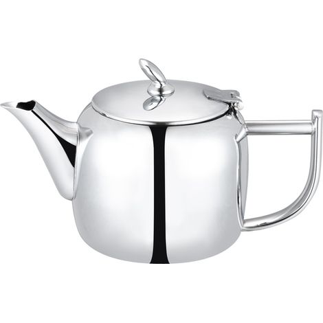 Théière en acier inoxydable 18/10 fini miroir, argent, 18oz (1/5)