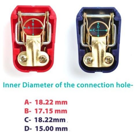 KIT DE 2 COSSES DE BATTERIE RAPIDE ROUGE ET BLEU (1/4)