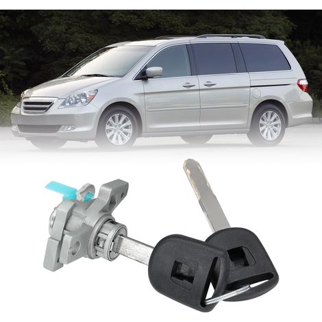 Cilindro de cerradura puerta conductor izquierda (1 juego) con 2 llaves. Compatible con Honda Odyssey 2005-2010. Incluye llave repuesto, modelo 72185-SHJ-A01.