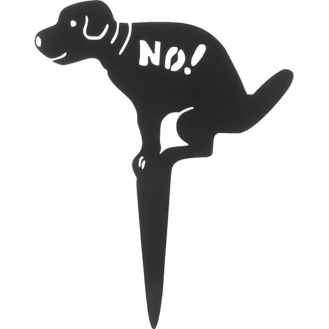Panneau métallique d'avertissement « Déjections canines interdites », Panneau d'avertissement pour chiens, Interdiction de faire ses besoins, Panneau « Déjections canines interdites »-AquaForge