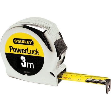 Medidor Micro Powerlock 3m x 19mm STANLEY - 1-33-522