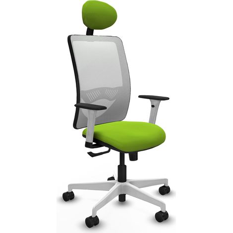Chaise de bureau piqueras y crespo Zulema mousse blanche 65 mm roues (1/2)