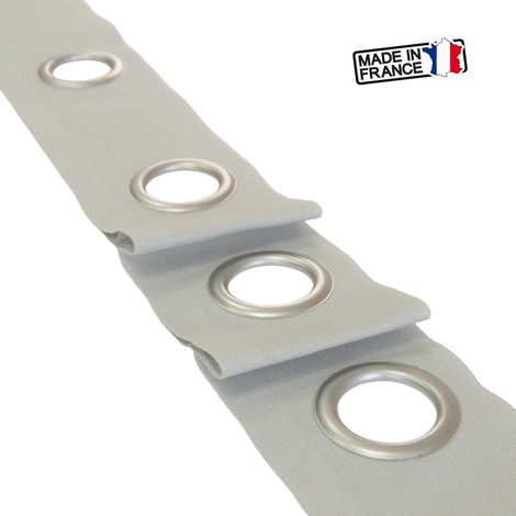 Secodir – Bande à oeillets pour rideau au mètre – Acier nickelé Ø40 mm – Couture facile pour finition professionnelle – Fabriqué en France