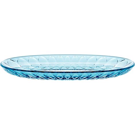 Kleines ovales Tablett 321925 azurblau
