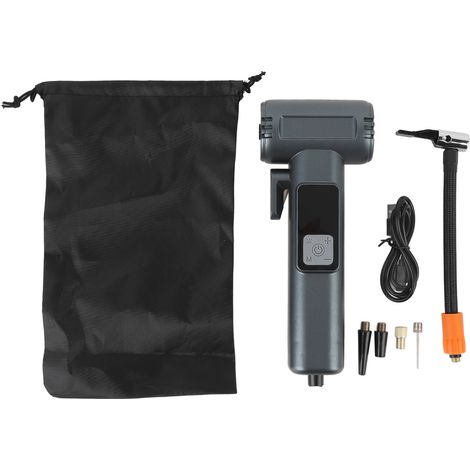 Mini compressore d'aria cordless Toivize da 150 PSI con display digitale, modalità multiple, spegnimento automatico, batteria da 4000 mAh, luce LED e funzione power bank. (1/5)