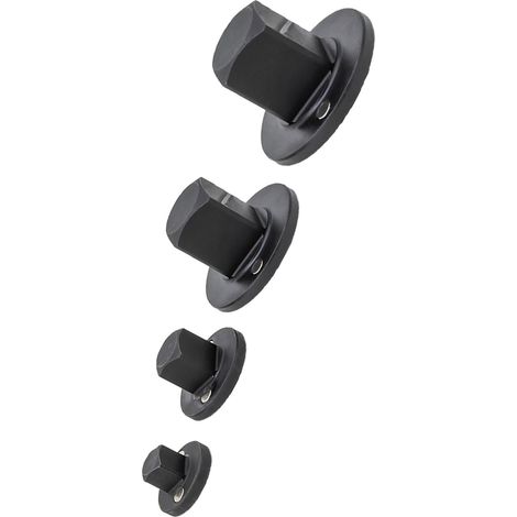 Lot de 4 adaptateurs de douille plats en acier inoxydable reduction entrainement 1x3/4po 3/4x1/2po 1/2x3/8po 3/8x1/4po (1/5)
