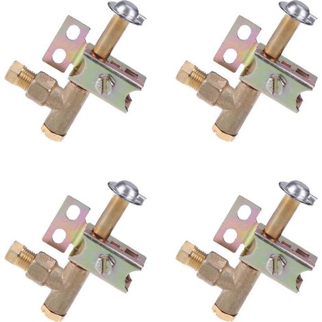 Compatible avec 4 supports de flamme unidirectionnels, convient au gaz naturel ou au GPL, ensemble d'allumeur robuste à 2 trous pour propane/butane (1/5)