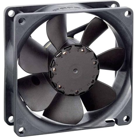 ebm-papst 8412N/2GME ventilador axial negro 80x80x25 mm