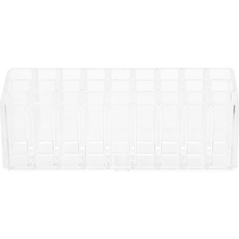 Boîte de Rangement pour Rouge à Lèvres, Porte-rouge à Lèvres, Ps, 27 Compartiments, 230x83x75mm, Grosse Capacité, Rangement Séparé, pour Maquillage (1/5)