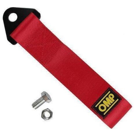 royaluxe-Racing Voiture Remorque Corde,Cordes de Remorquage en Nylon,Sangle de Remorquage Racing,Sangle de Remorque,Corde de Remorquage Haute Résistance,Auto Cordes de Remorquage 1 Pièces Rouge (1/5)