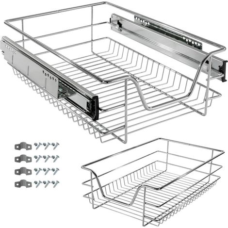 AREBOS Telescopic Kitchen Drawer Basket Pull-out 40 cm