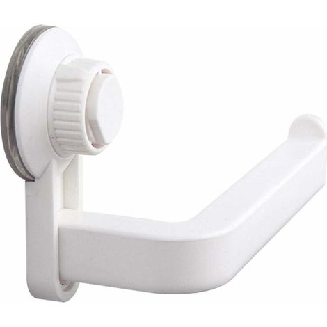 Toilettenpapierhalter, wasserdicht, mit Saugnapf, für Küche, Zimmer, Aufbewahrung, feuchtigkeitsbeständig, Handtuchzubehör, Regal, Wand-Toilettenpapierhalter, Weiß (Farbe: Weiß)