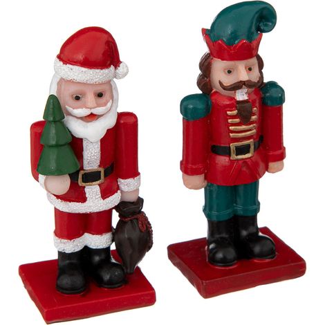 Accessoire pour village de noël Set 2 Figurines Casse-Noisette - Feeric Christmas