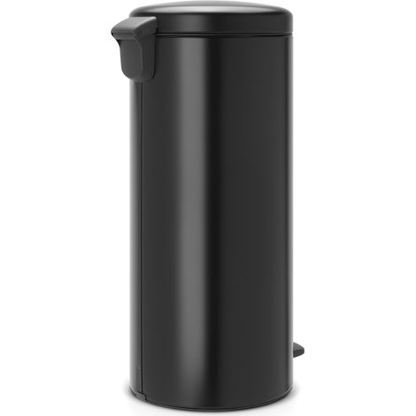 Brabantia Newicon Treteimer, Mülleimer, Abfalleimer, Matt Black, Schwarz, 30 L, 114540 (1/4)