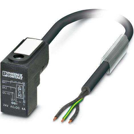 Câble d'actionneur Phoenix Contact 3 conducteurs , DIN 43650 forme C Mâle, 5m ( Prix pour 1 )