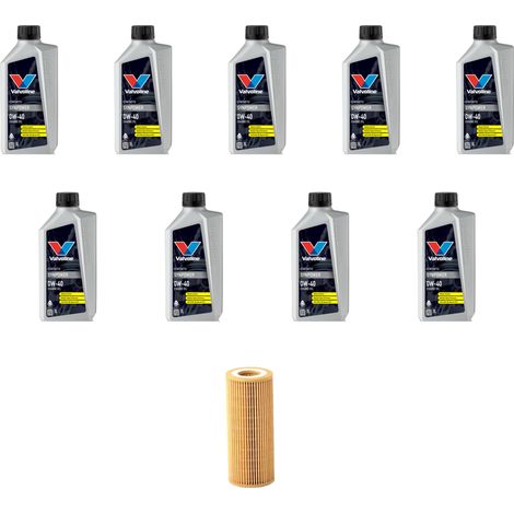 Kit filtro olio e 9L compatibile con Bmw serie 5 (E60/E61) 530d 160kw dal 2003 al 2005 (1/2)