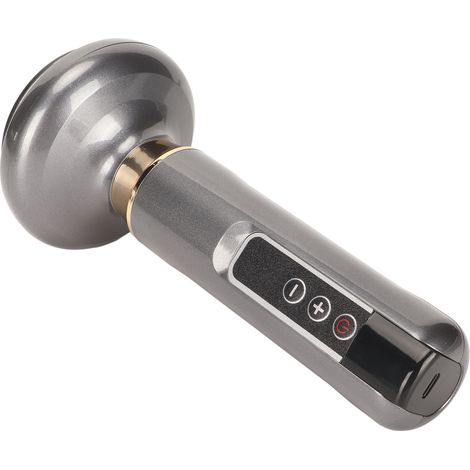 Appareil de Ventouse Électrique 6 Niveaux d'Aspiration, Massageur Sous Vide avec Billes en Acier Glissantes, Draineur Corporel, Gris Mat (1/5)
