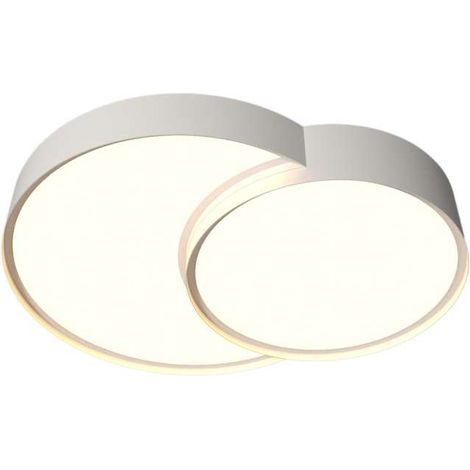Plafón led modelo Niro acabado blanco, 8cm(alto) 50cm(ancho) 40cm(fondo) . (1/3)