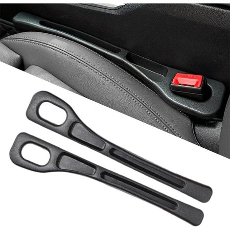 Juego de 2 rellenos para el espacio entre el asiento y la consola central para automóviles, SUV y camionetas - Rellena el espacio entre el asiento y la consola - Negro (1/5)