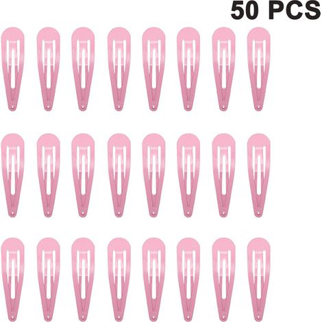 Pince À Cheveux - Pince Métallique 3 cm - Pour Filles Enfants Et Femmes - Lot De 50 (1/5)