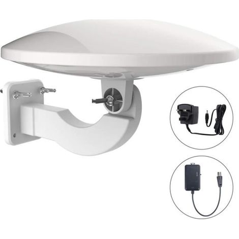 Antenne TNT - 1byone - A227 - 32dB amplifiée - Omnidirectionnelle - Étanche 360° (1/4)