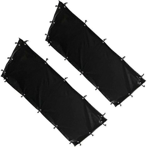Ensemble de rideaux résistants aux intempéries, rideaux à panneaux en polyester pour abri de jardin en bois, barbecue et camping.